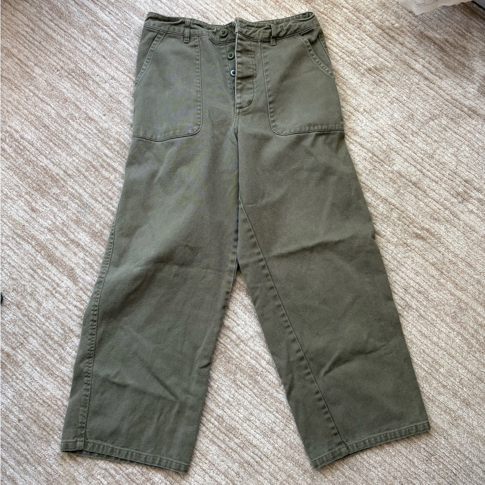 Men’s ASOS Wide Leg Army Green Pants 29